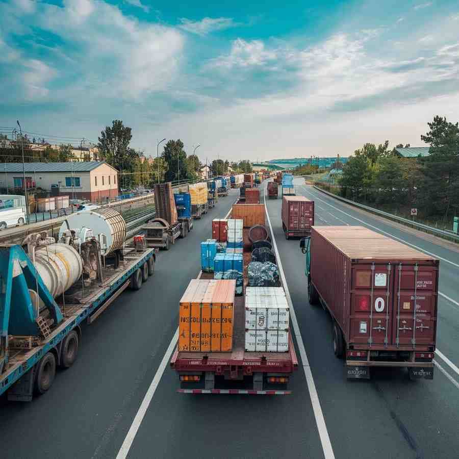 Illustration of logistics services across industries